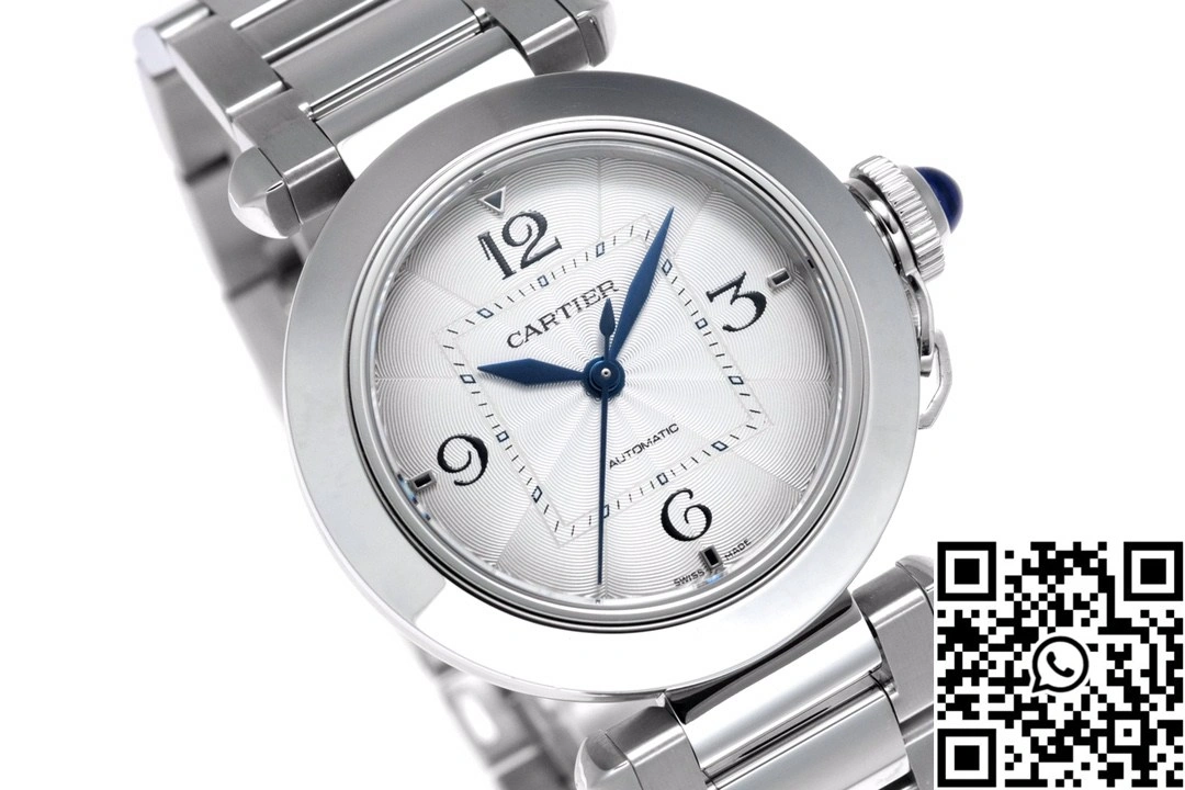 Cartier Pasha WSPA0013 AF Factory 35mm Stainless Steel Silver Dial Original 1437