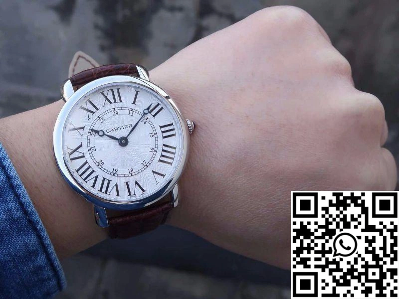 Cartier Ronde Louis 40MM TW Factory White Dial Resilient 1444