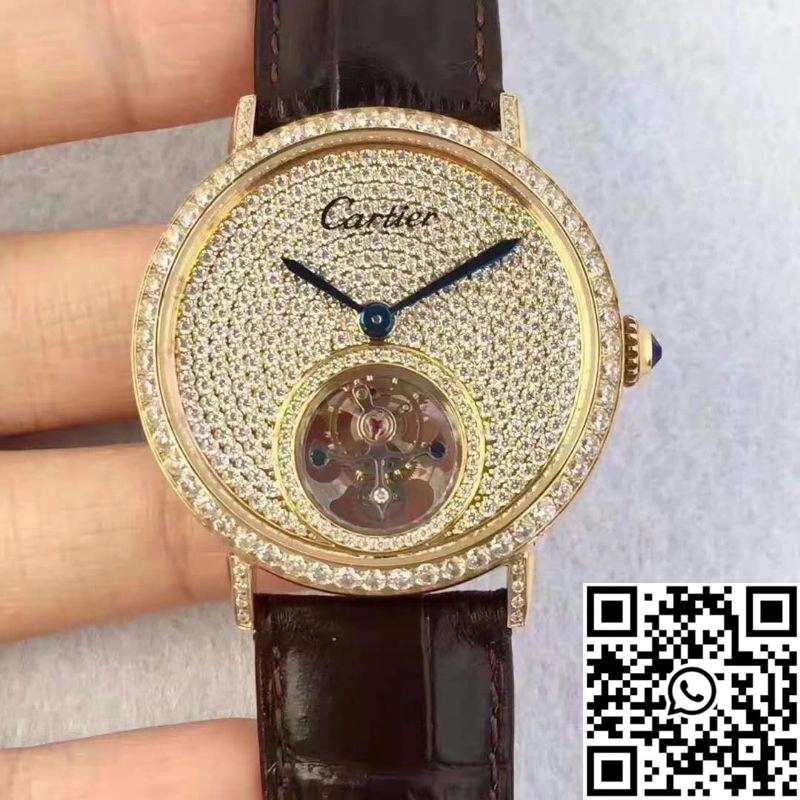 Cartier Rotonde Tourbillon Diamonds Dial UrbanChic 1447