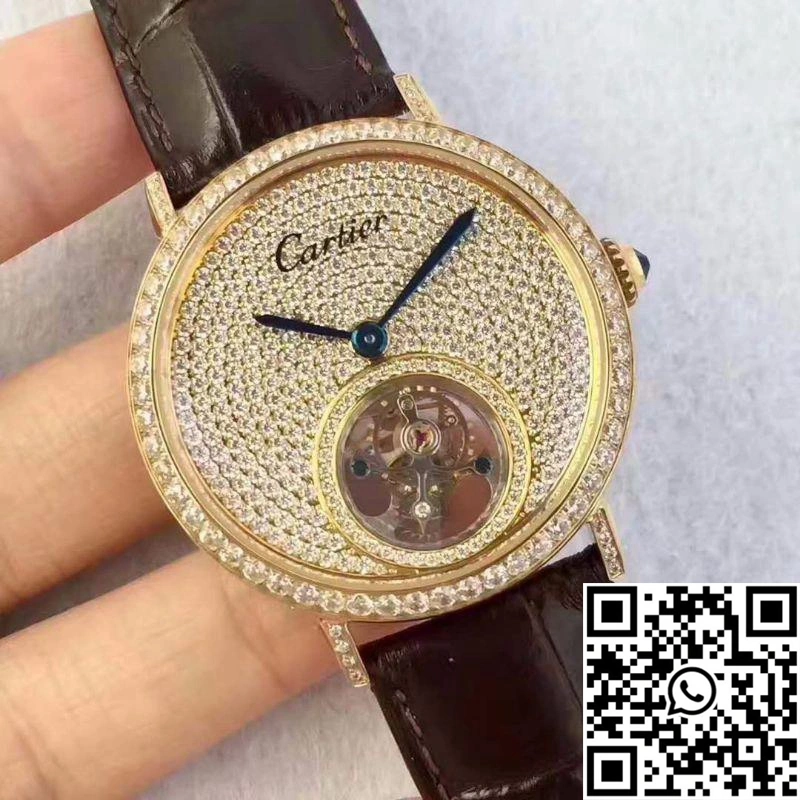 Cartier Rotonde Tourbillon Diamonds Dial UrbanChic 1447