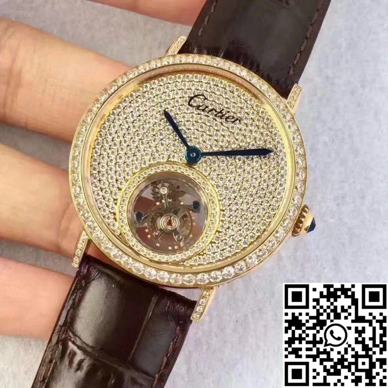 Cartier Rotonde Tourbillon Diamonds Dial UrbanChic 1447