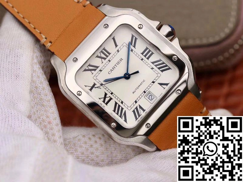 BestValue Cartier Santos De Cartier Large 2018 WSSA0009 KOR Factory White Dial 1449