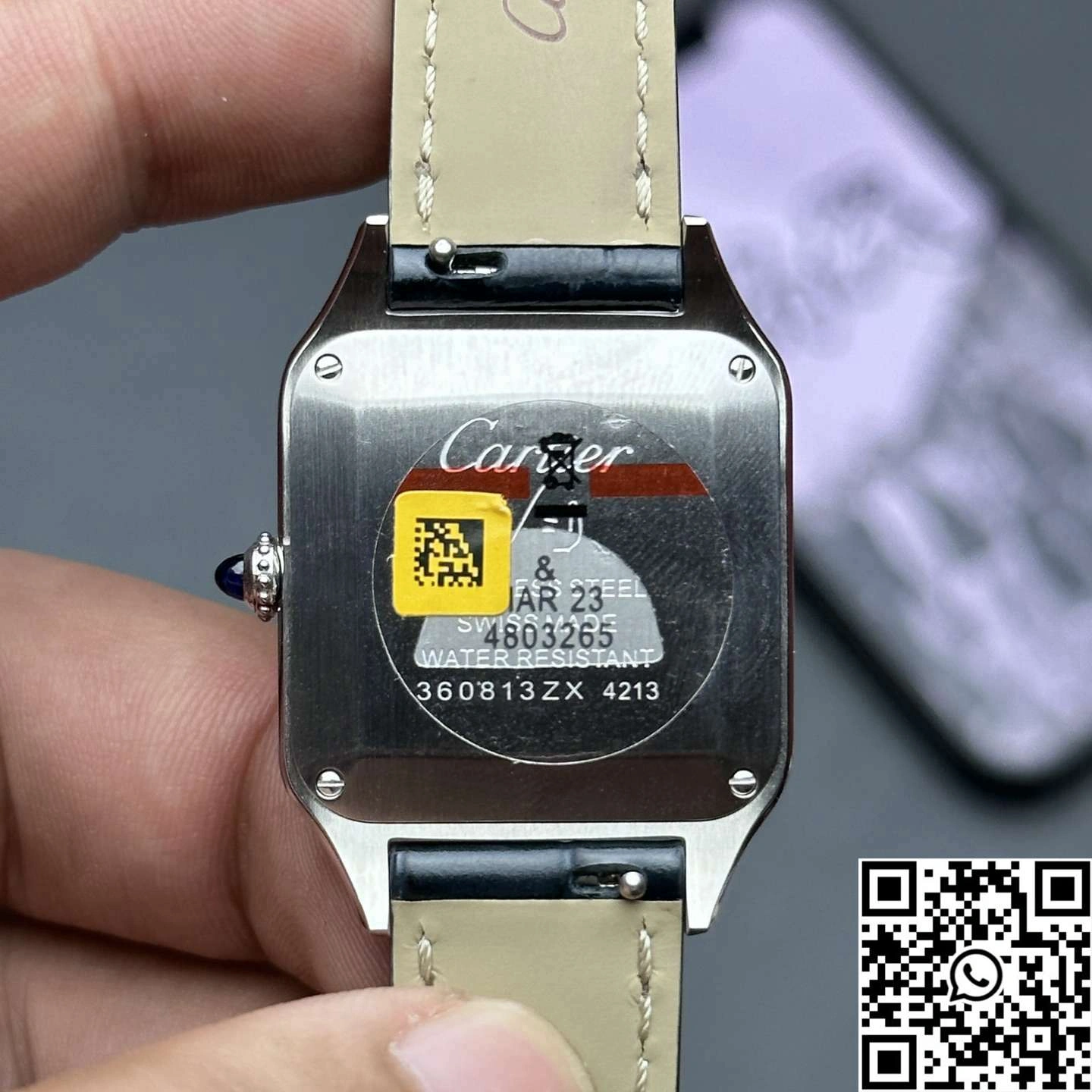 Cartier Santos Dumont WSSA0032 F1 Factory Silver Dial WrinkleFree 1450