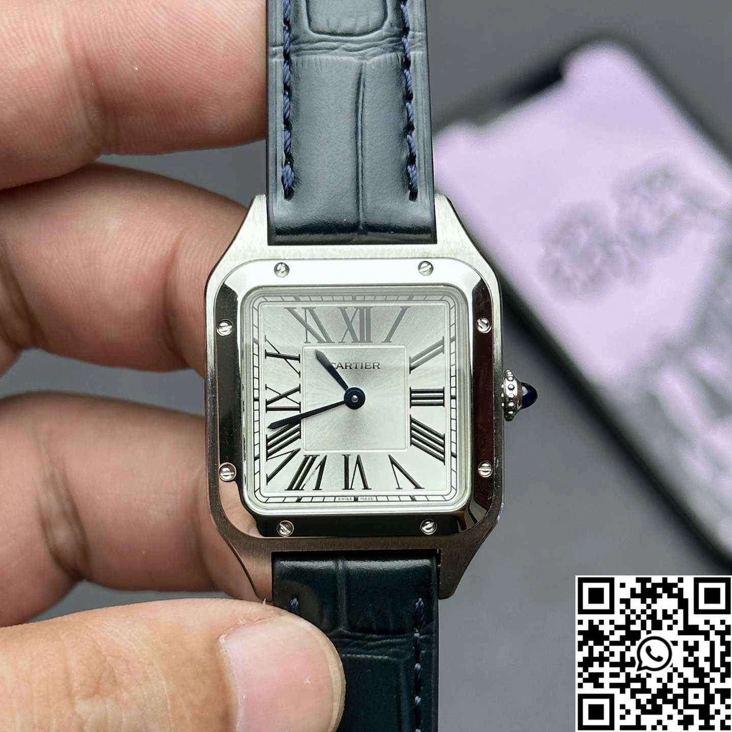 Cartier Santos Dumont WSSA0032 F1 Factory Silver Dial WrinkleFree 1450