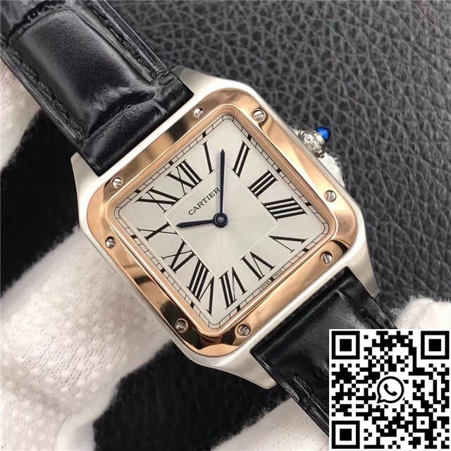 TimelessDesign Cartier Santos W2SA0012 Ladies Silver Dial 1471