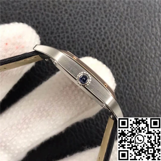 TimelessDesign Cartier Santos W2SA0012 Ladies Silver Dial 1471