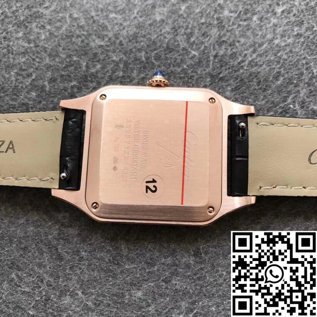 SportInspired Cartier Santos WGSA0021 Rose Gold Silver Dial 1454