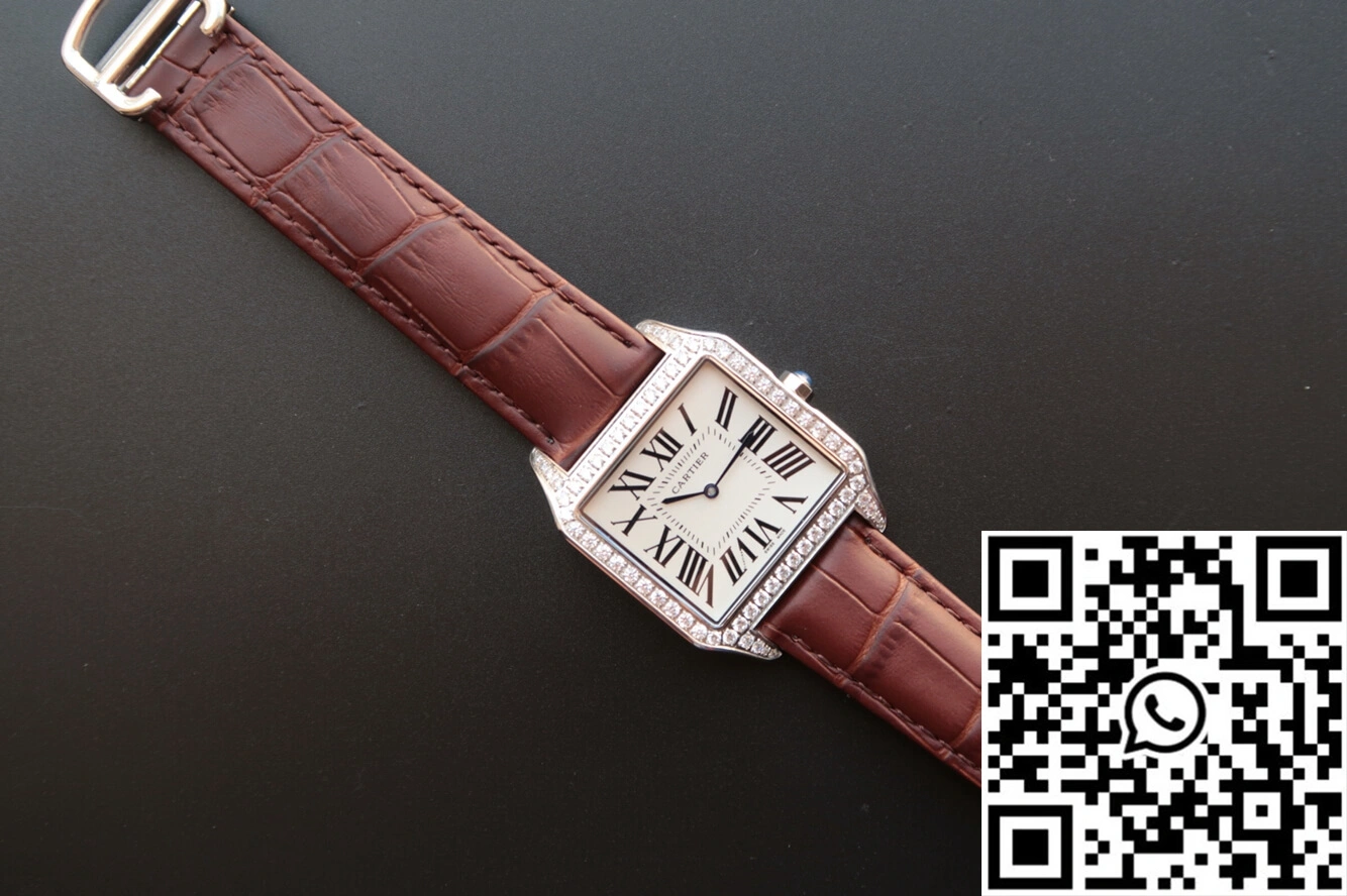 MoistureWicking Cartier Santos WH100651 V6 Factory White Dial 1473