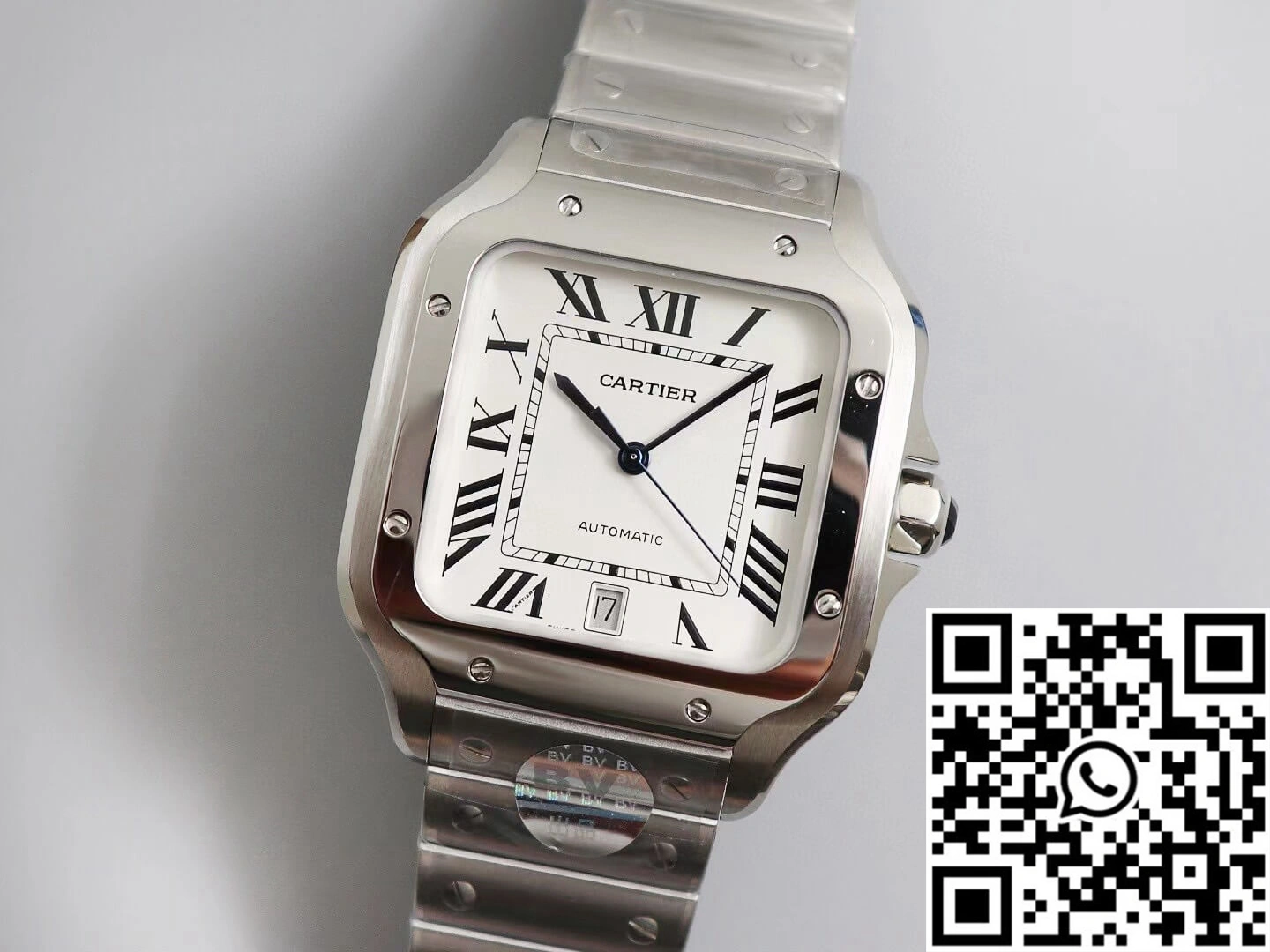 Unique Cartier Santos WSSA0009 BV Factory White Dial 1479
