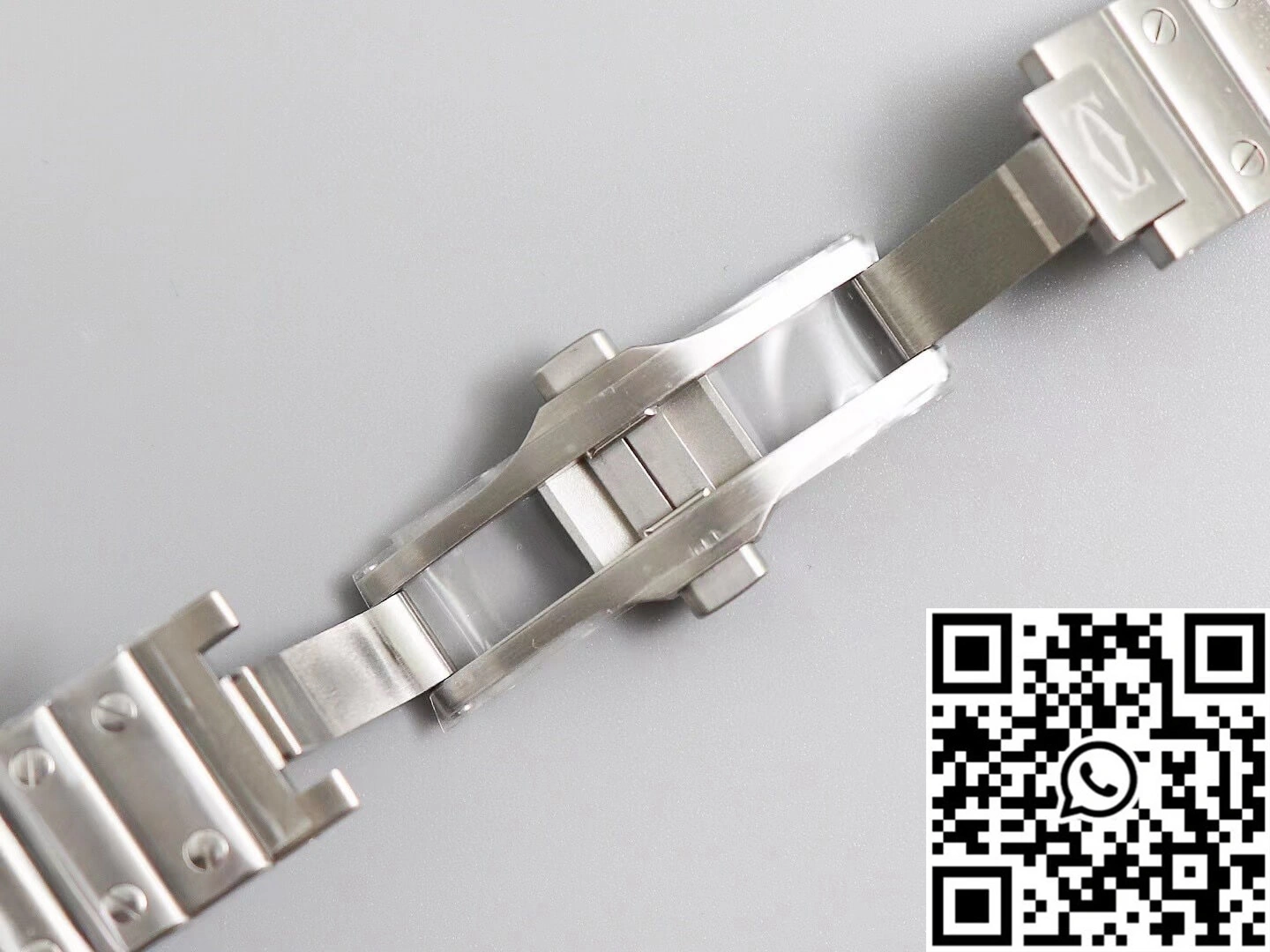 Unique Cartier Santos WSSA0009 BV Factory White Dial 1479