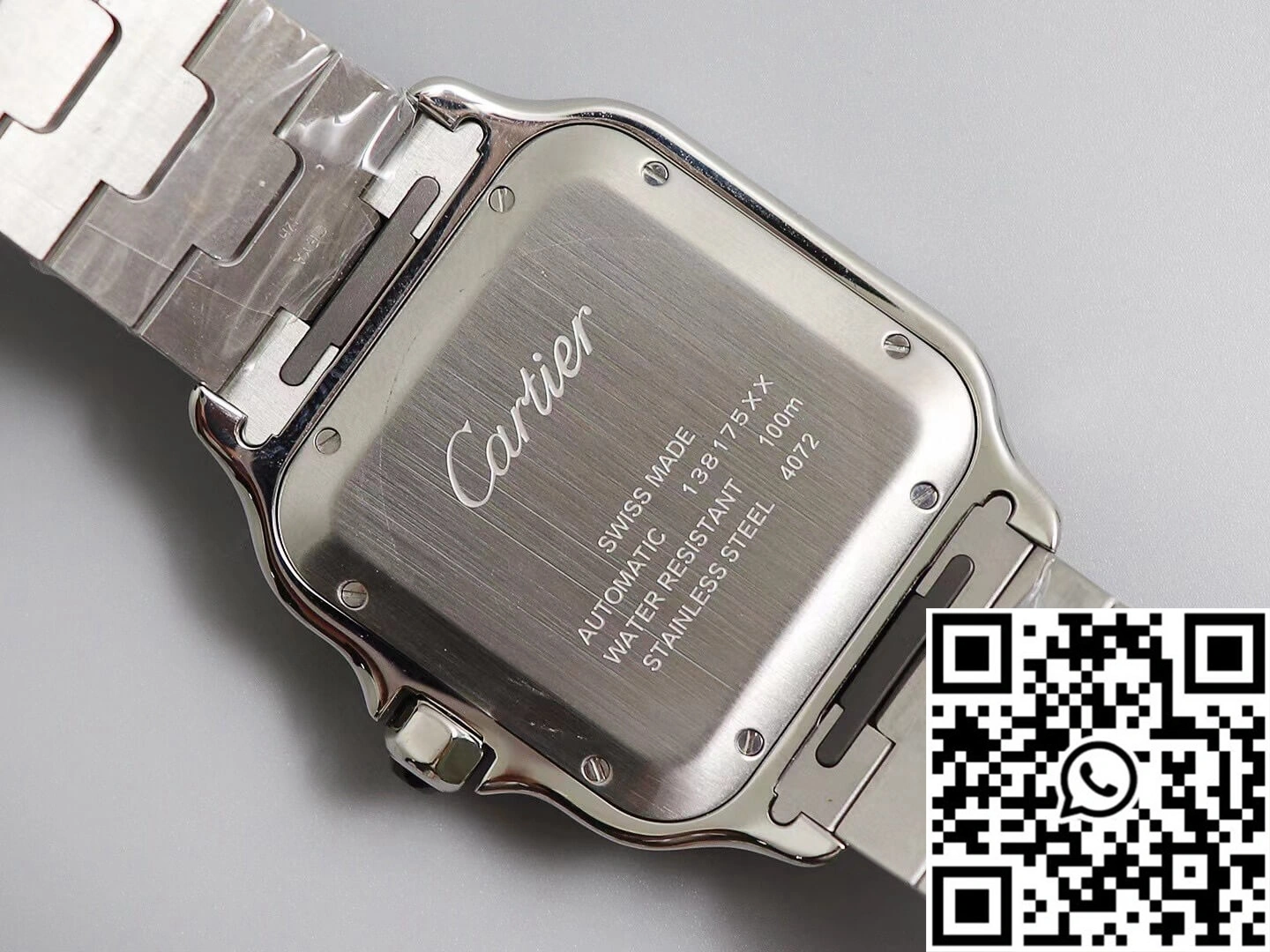 Unique Cartier Santos WSSA0009 BV Factory White Dial 1479
