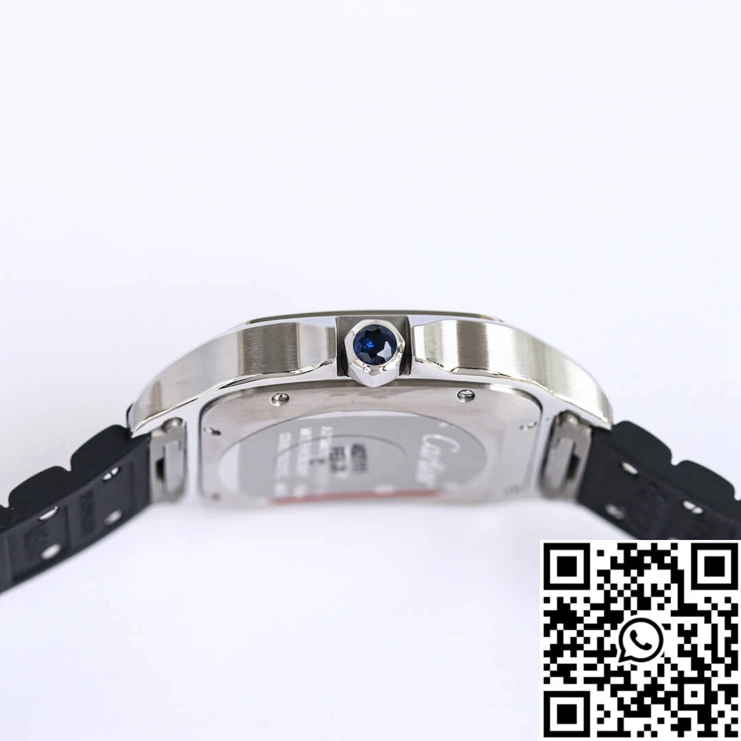 NewStyle Cartier Santos WSSA0018 GF Factory V2 Rubber Strap White Dial 1448