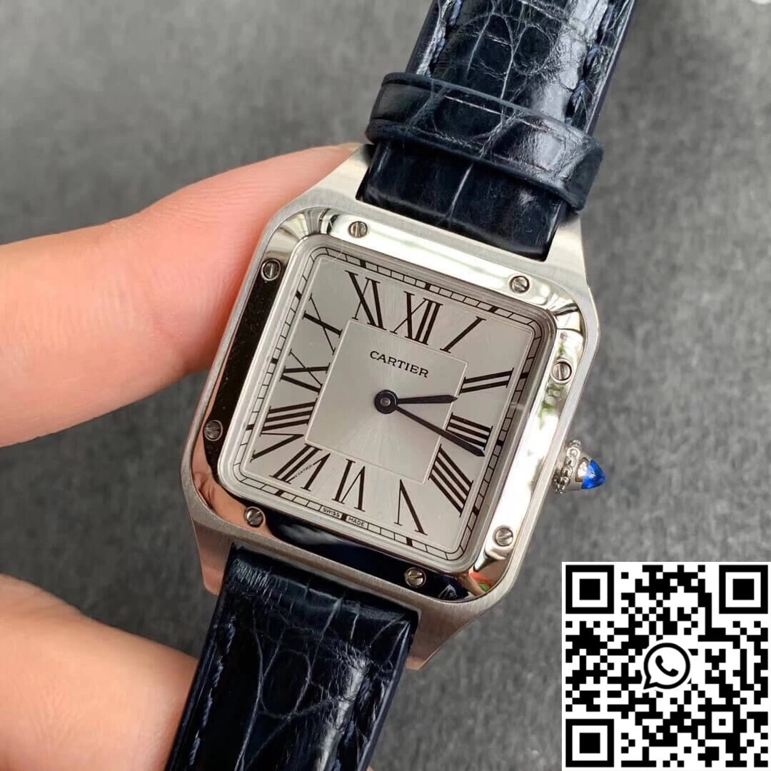 Cartier Santos WSSA0023 Ladies Silver Dial Unisex 1489