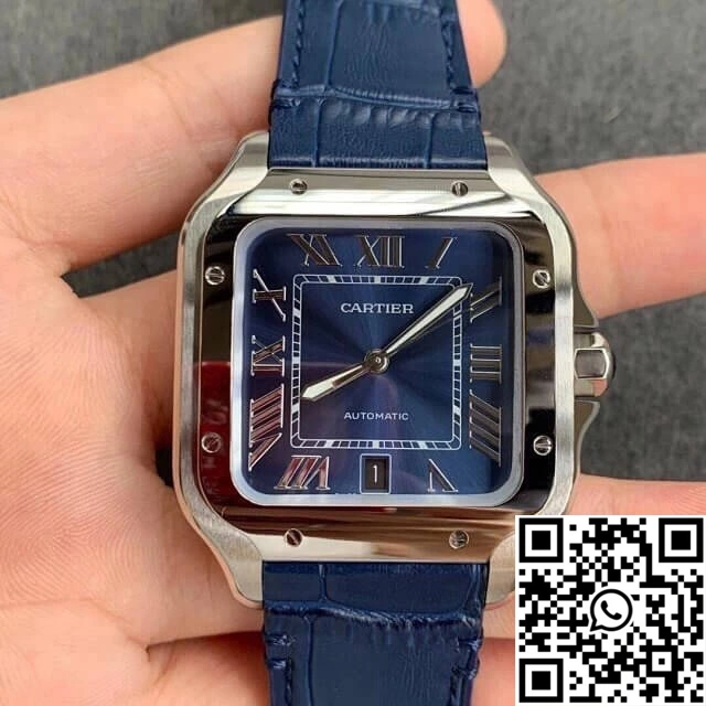 Refined Cartier Santos WSSA0030 V6 Factory Blue Dial 1475
