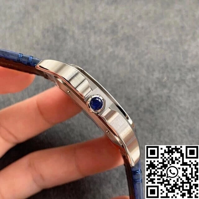 Refined Cartier Santos WSSA0030 V6 Factory Blue Dial 1475
