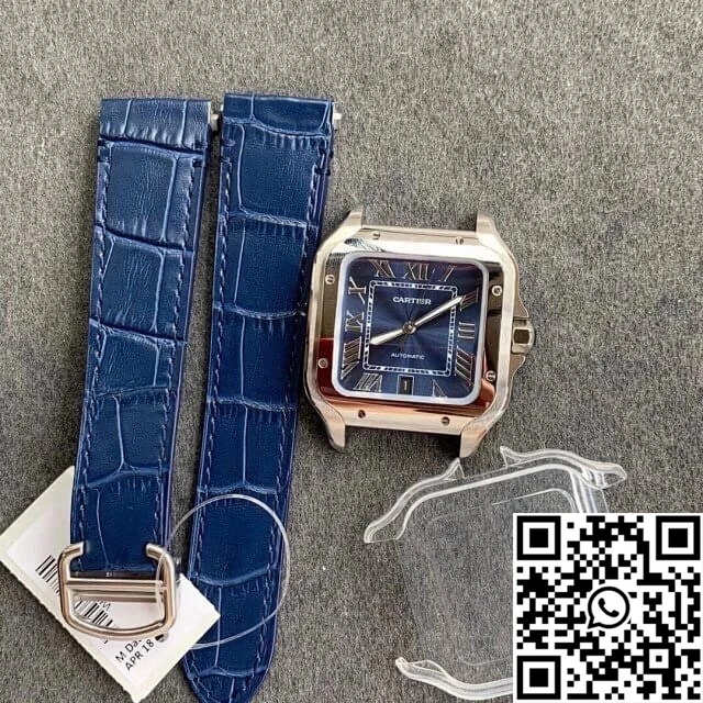 Refined Cartier Santos WSSA0030 V6 Factory Blue Dial 1475