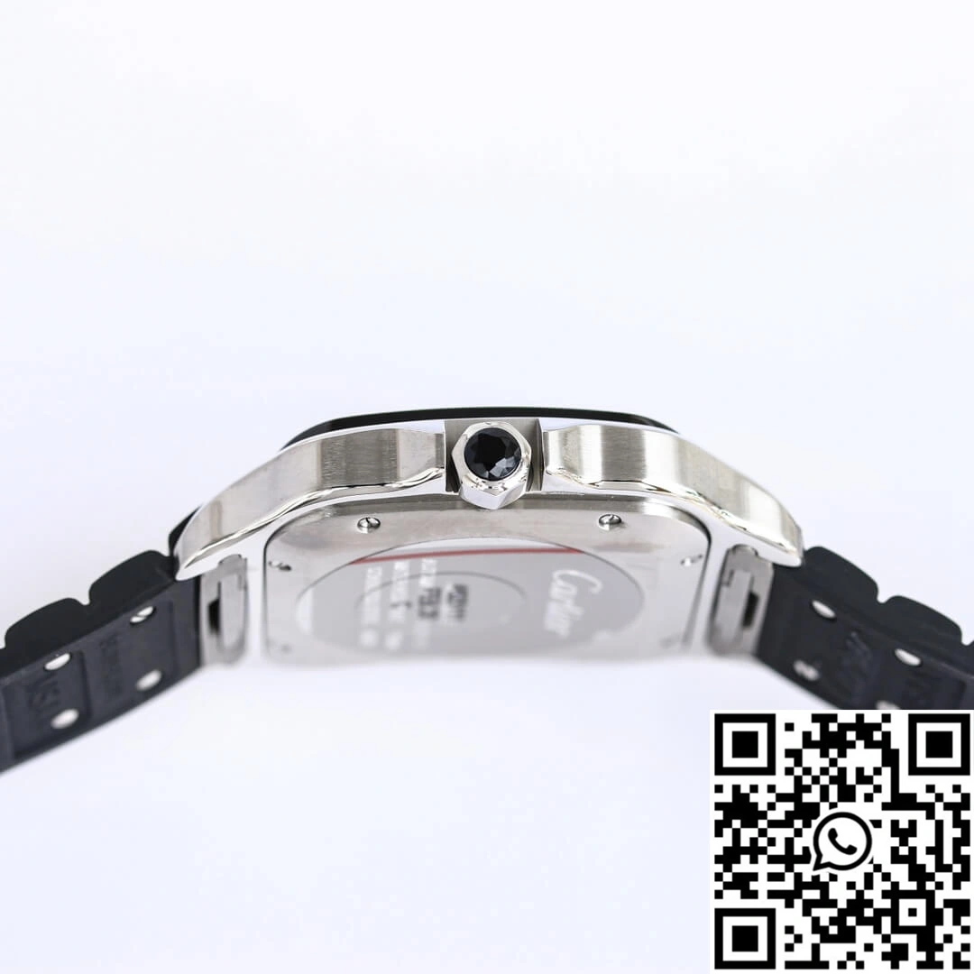 Cartier Santos WSSA0037 GF Factory V2 Black Rubber Strap ModernLook 1481