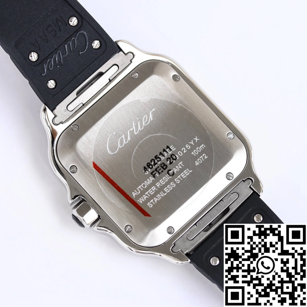 Cartier Santos WSSA0037 GF Factory V2 Black Rubber Strap ModernLook 1481