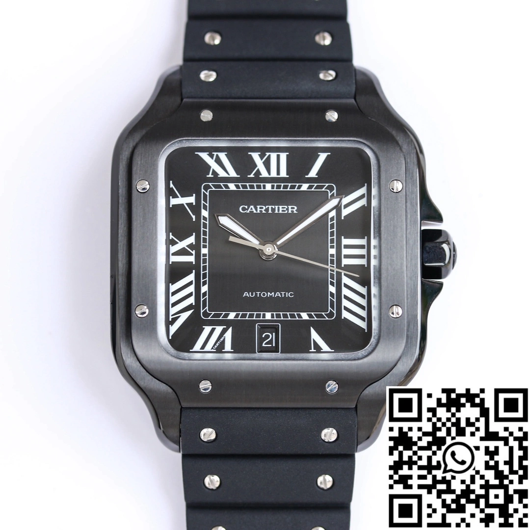 Cartier Santos WSSA0039 GF Factory V2 Black Case ModernLook 1451