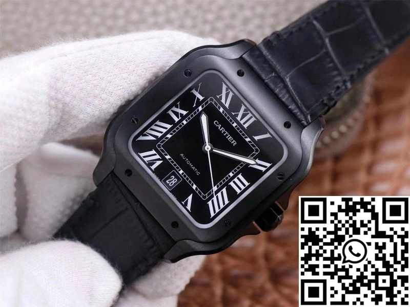 Stretchable Cartier Santos WSSA0039 V6 Factory Carbon Plating 1474