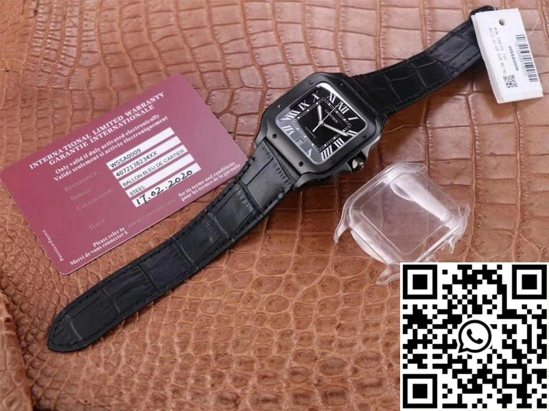 Stretchable Cartier Santos WSSA0039 V6 Factory Carbon Plating 1474