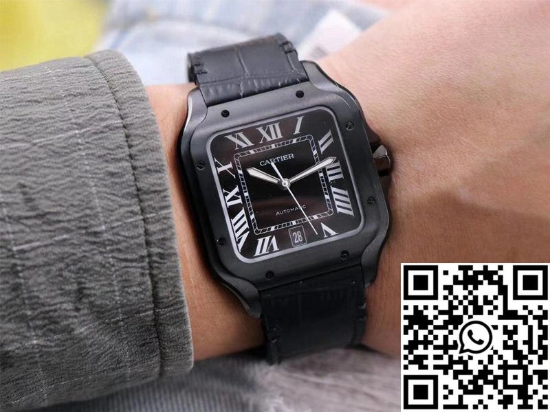 Stretchable Cartier Santos WSSA0039 V6 Factory Carbon Plating 1474