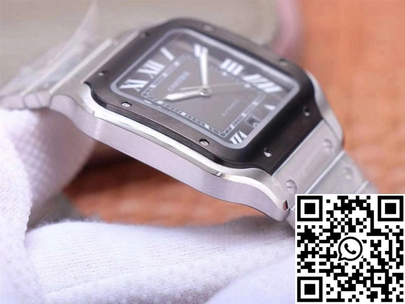 WeatherProof Cartier Santos de Large WSSA0037 V6 Factory Gray Dial 1521