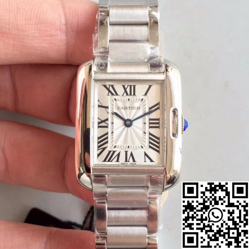 Cartier Tank Anglaise Ladies W5310022 Silver Dial SmartChoice 1505