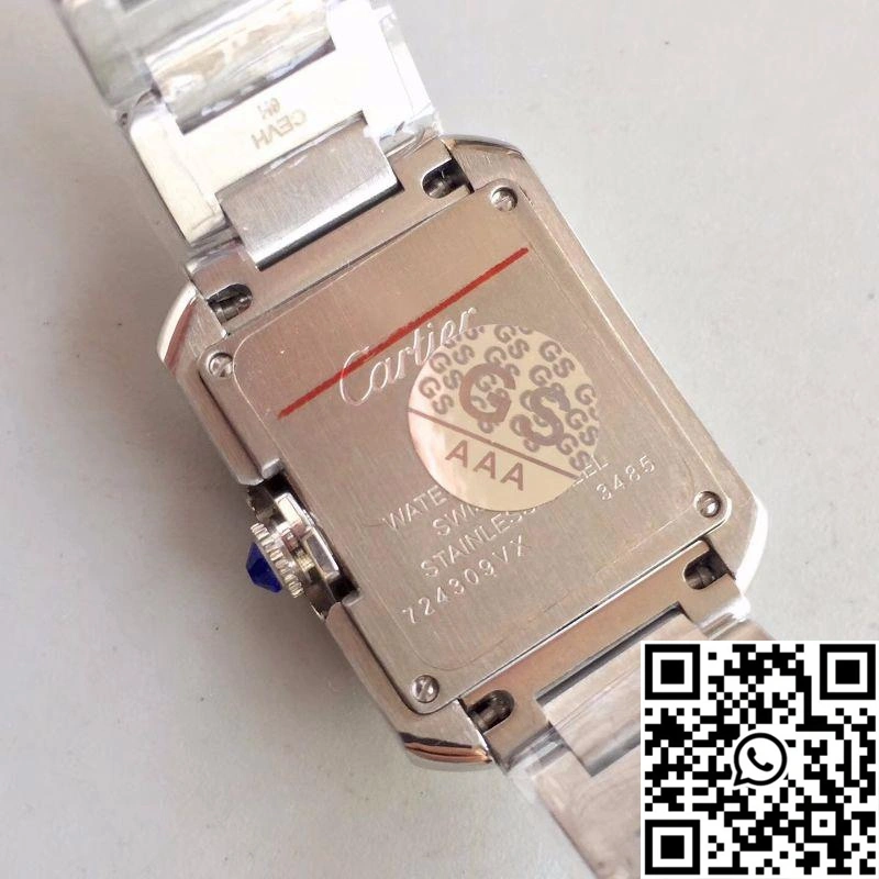 Cartier Tank Anglaise Ladies W5310022 Silver Dial SmartChoice 1505