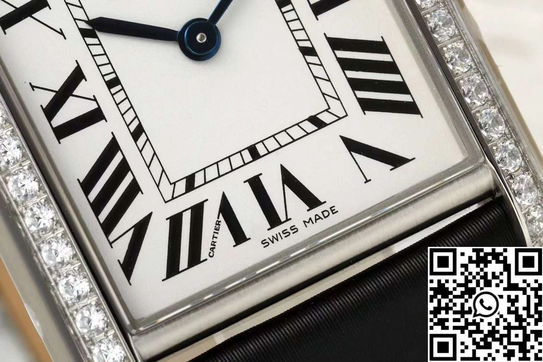 Cartier Tank CRW4TA0031 AF Factory 25.5mm Stainless Steel White Dial Comfortable 1491