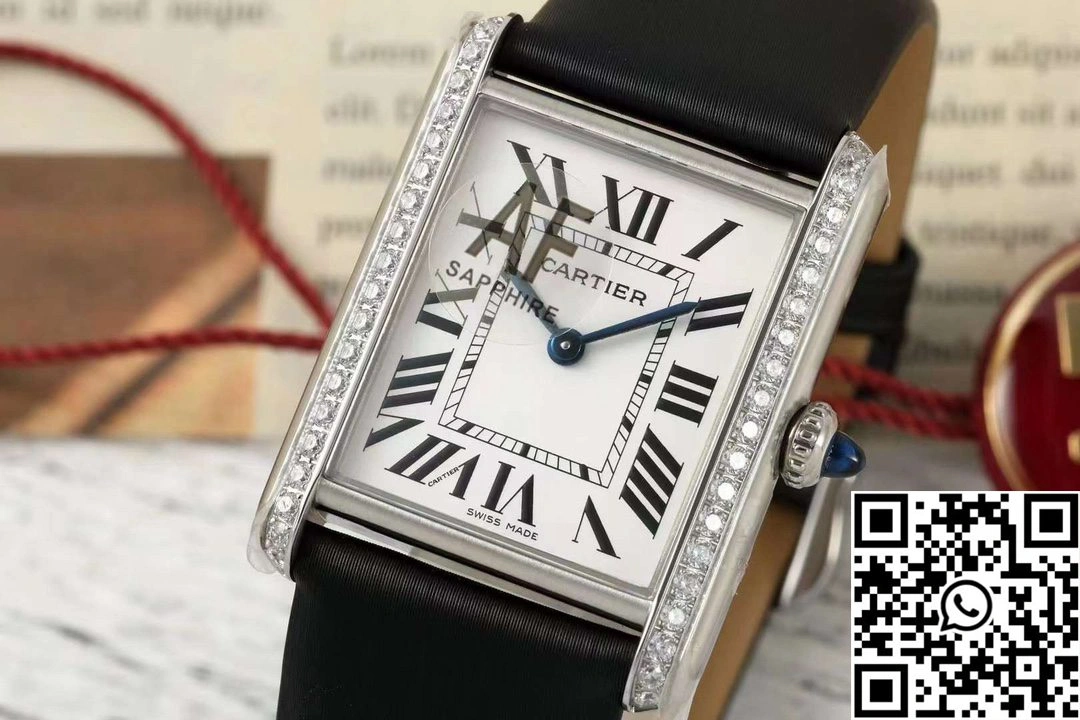 Cartier Tank CRW4TA0031 AF Factory 25.5mm Stainless Steel White Dial Comfortable 1491