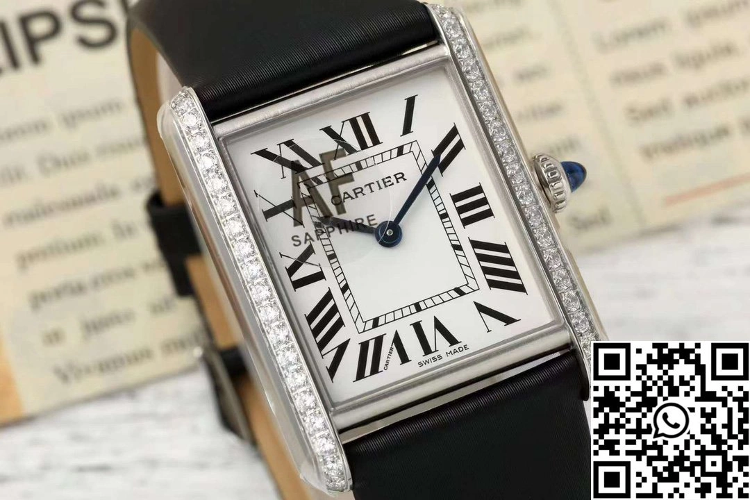 Cartier Tank CRW4TA0031 AF Factory 25.5mm Stainless Steel White Dial Comfortable 1491