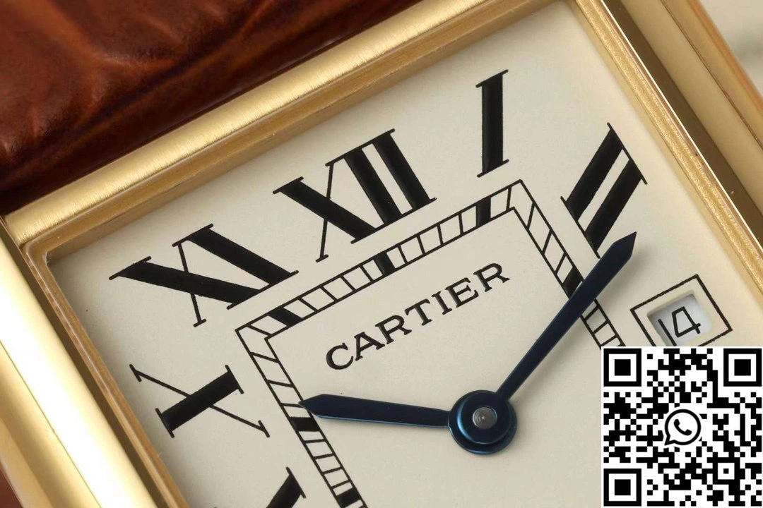 Cartier Tank CRWGTA0342 AF Factory 25.5mm Yellow Gold White Dial Casual 1513