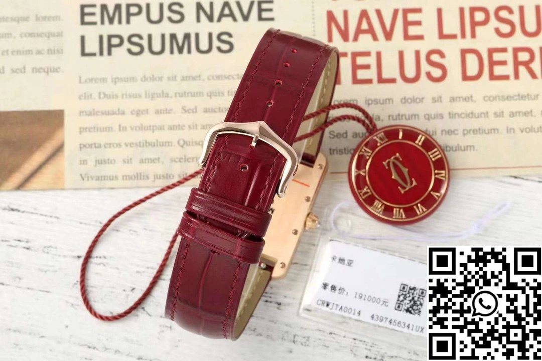 FastDry Cartier Tank CRWJTA0038 AF Factory 25.5mm Rose Gold White Dial 1504