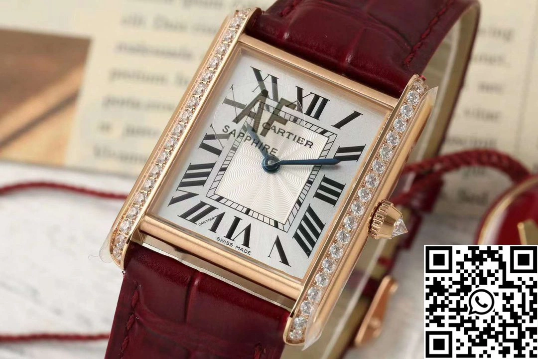 FastDry Cartier Tank CRWJTA0038 AF Factory 25.5mm Rose Gold White Dial 1504
