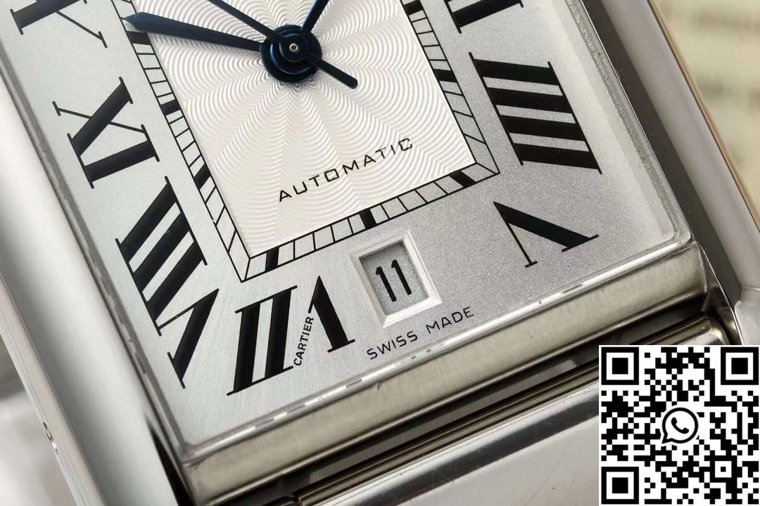 Packable Cartier Tank CRWSTA0053 AF Factory 31mm Stainless Steel White Dial 1492