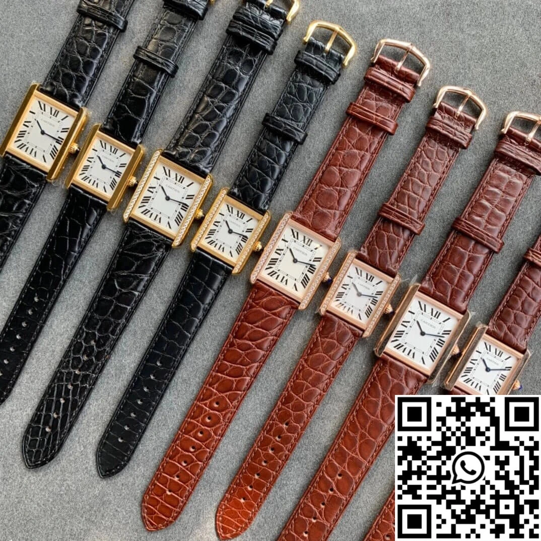 Cartier Tank K11 Factory V2 Yellow Gold White Dial FlexibleFit 1515