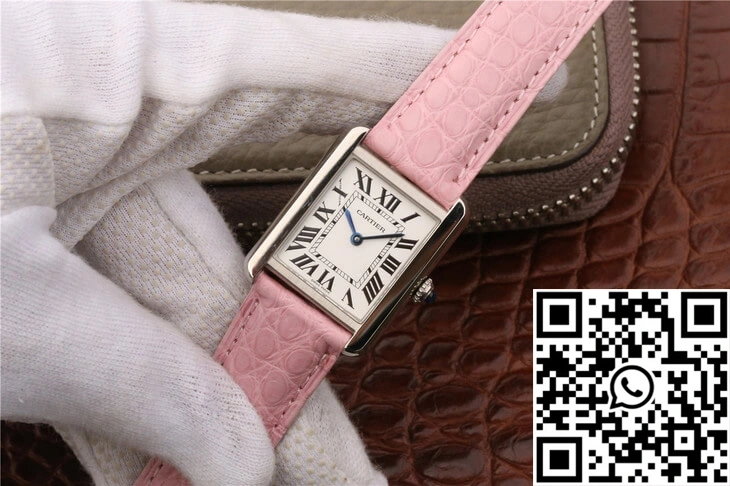 Cartier Tank Ladies Stainless Steel White Dial Versatile 1516