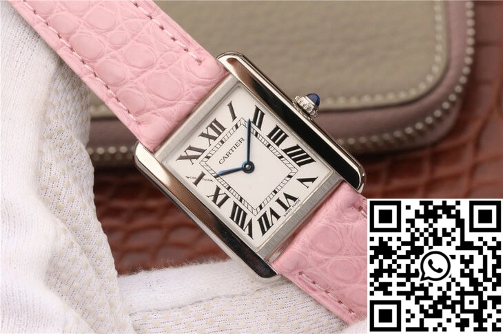 Cartier Tank Ladies Stainless Steel White Dial Versatile 1516