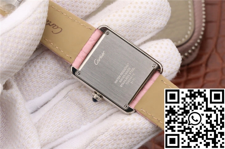 Cartier Tank Ladies Stainless Steel White Dial Versatile 1516