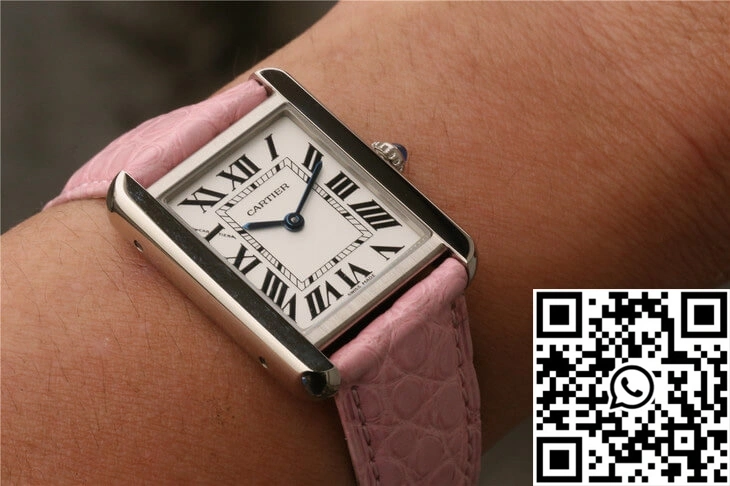 Cartier Tank Ladies Stainless Steel White Dial Versatile 1516