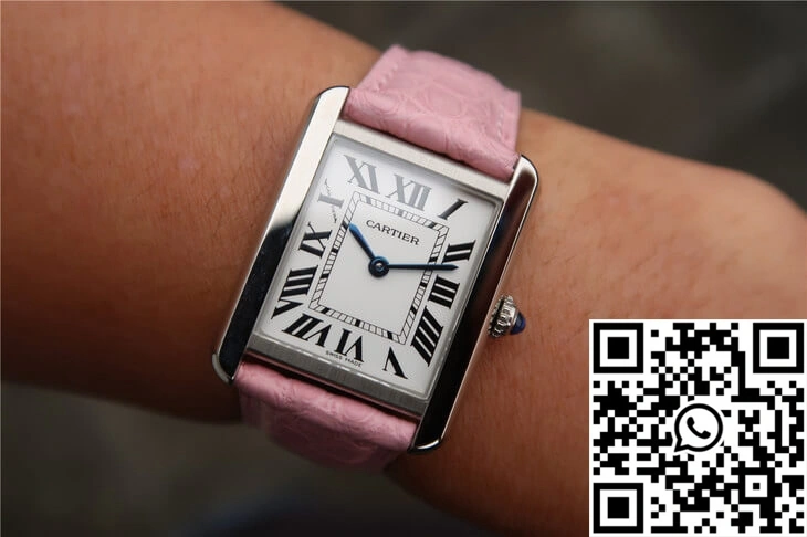 Cartier Tank Ladies Stainless Steel White Dial Versatile 1516