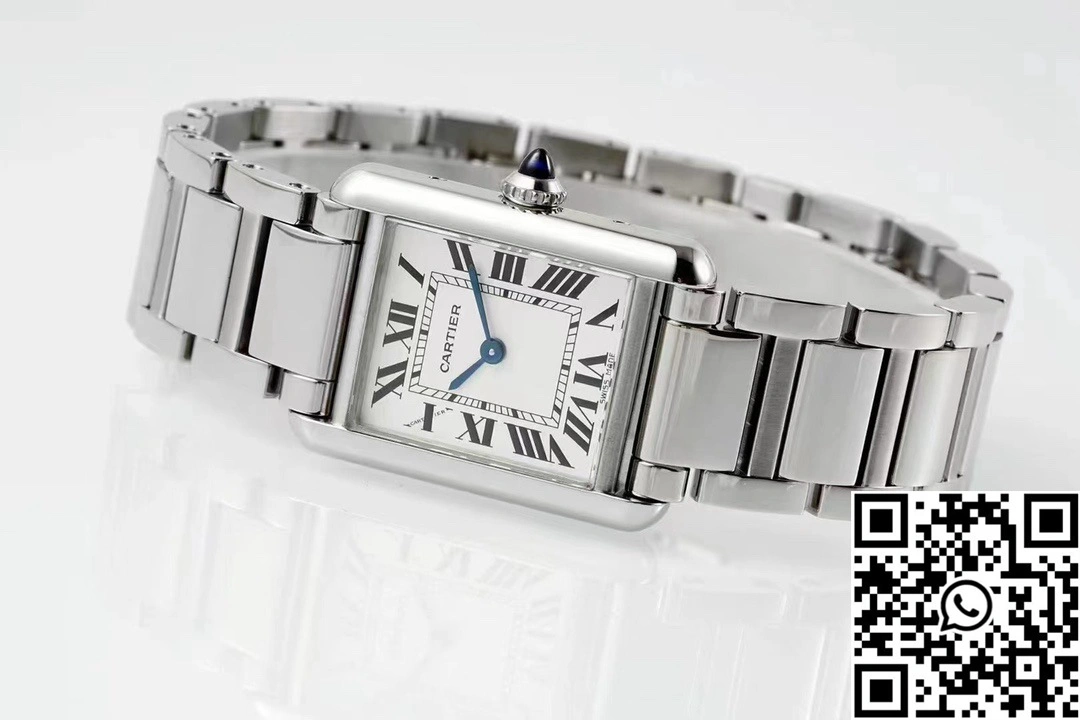 Comfortable Cartier Tank Must CRWSTA0107 AF Factory 25.5mm Stainless Steel White Dial 1507