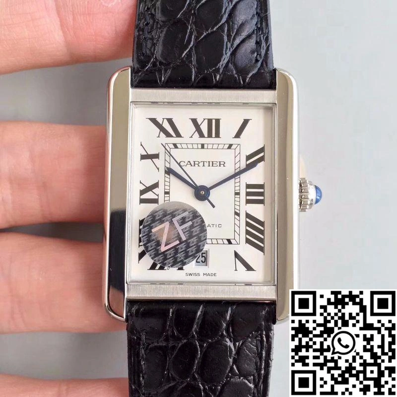 Chic Cartier Tank Solo XL Automatic W5200027 ZF Factory White Dial 1498