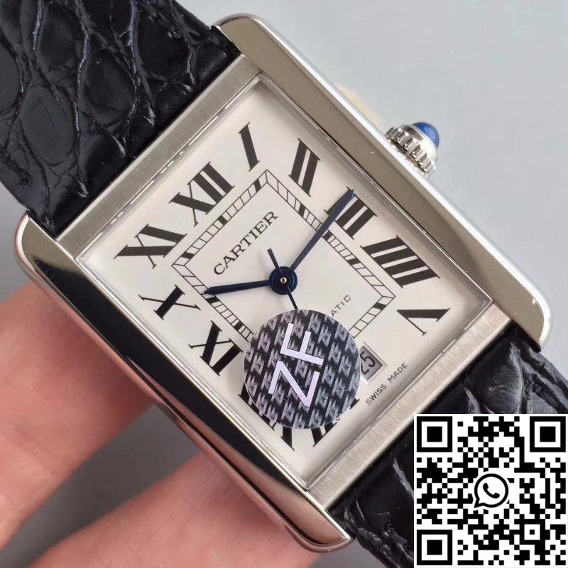 Chic Cartier Tank Solo XL Automatic W5200027 ZF Factory White Dial 1498
