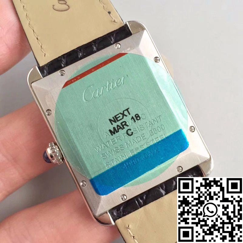 Chic Cartier Tank Solo XL Automatic W5200027 ZF Factory White Dial 1498