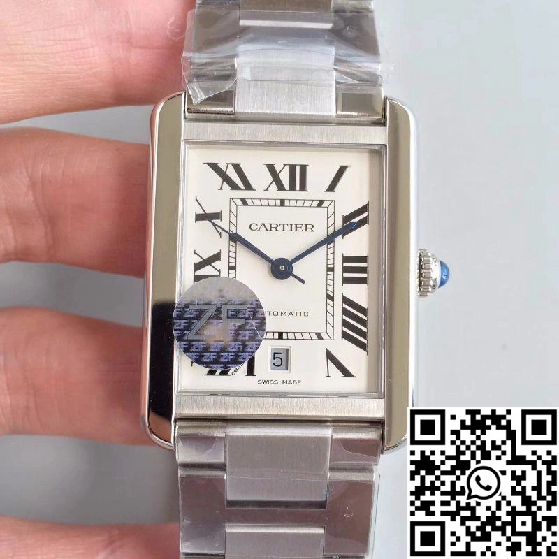 Supportive Cartier Tank Solo XL Automatic W5200028 ZF Factory White Dial 1493