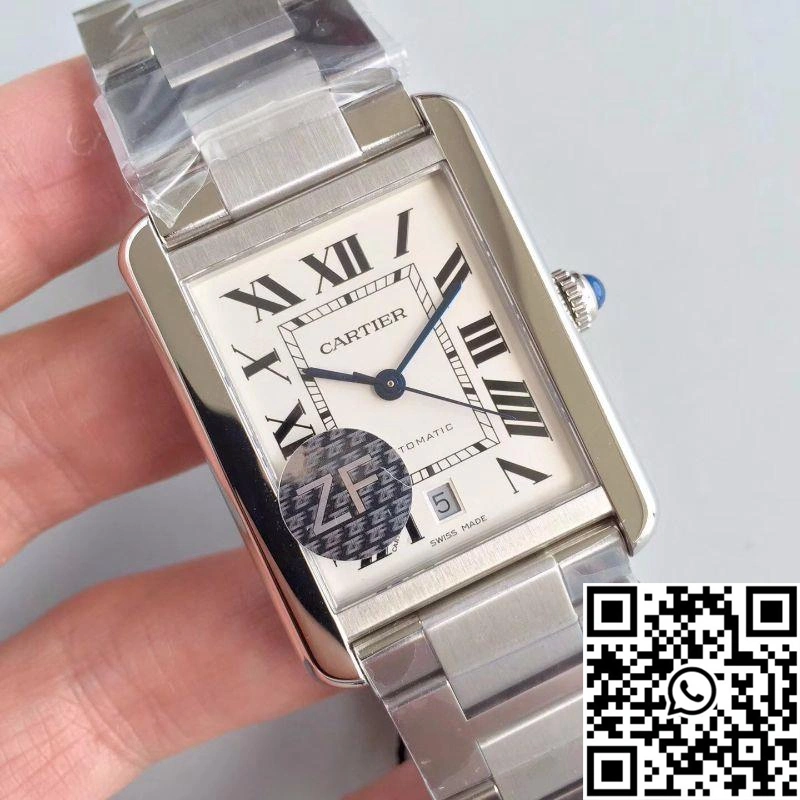 Supportive Cartier Tank Solo XL Automatic W5200028 ZF Factory White Dial 1493