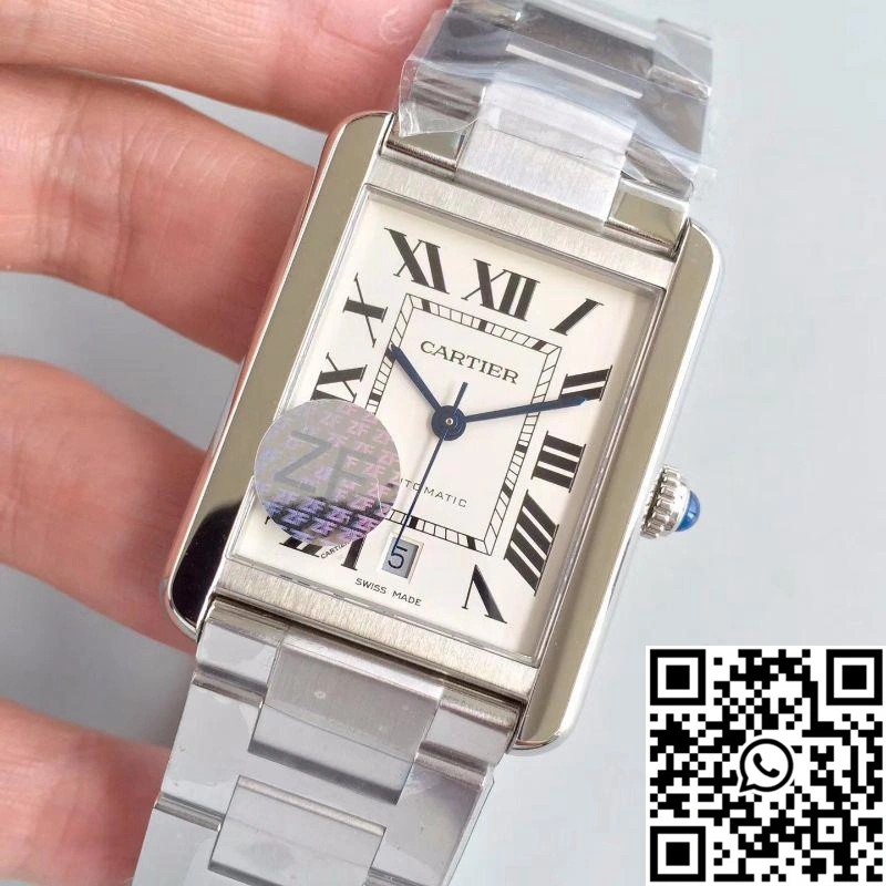 Supportive Cartier Tank Solo XL Automatic W5200028 ZF Factory White Dial 1493