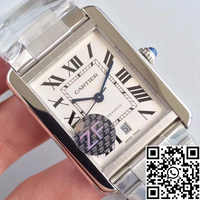 Supportive Cartier Tank Solo XL Automatic W5200028 ZF Factory White Dial 1493